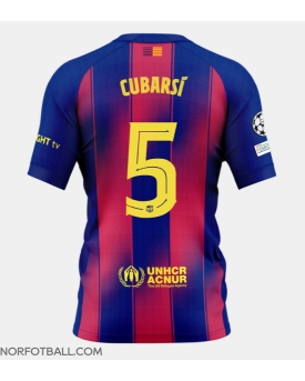 Billige Fotballdrakt Barcelona Pau Cubarsi #5 Replika Hjemmedrakt 2025-26 Kortermet Billige Fotballdrakt Barcelona Pau Cubarsi #5 Replika Hjemmedrakt 2025-26 Kortermet